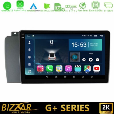Bizzar G+ Series Volvo S60 2004-2009 8core Android12 6+128GB Navigation Multimedia Tablet 9