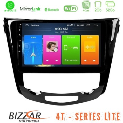 Bizzar 4T Series Nissan Qashqai J11 (AUTO A/C) 4Core Android12 2+32GB Navigation Multimedia Tablet 10