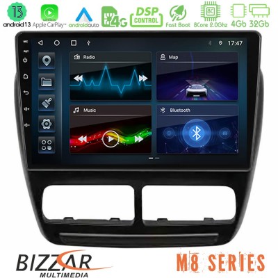 Bizzar M8 Series Fiat Doblo / Opel Combo 2010-2014 8Core Android13 4+32GB Navigation Multimedia Tablet 9