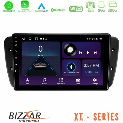 Bizzar XT Series Seat Ibiza 2008-2012 4Core Android12 2+32GB Navigation Multimedia Tablet 9