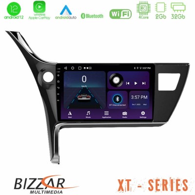 Bizzar XT Series Toyota Corolla 2017-2018 4Core Android12 2+32GB Navigation Multimedia Tablet 10