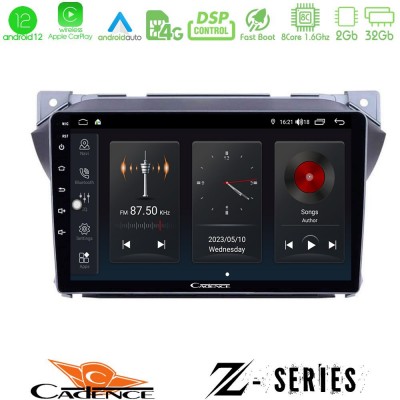 Cadence Z Series Suzuki Alto & Nissan Pixo 8core Android12 2+32GB Navigation Multimedia Tablet 9