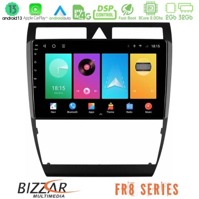 Bizzar FR8 Series Audi A6 (C5) 1997-2004 8core Android13 2+32GB Navigation Multimedia Tablet 9