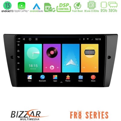 Bizzar FR8 Series BMW 3 Series 2006-2011 8core Android 11 2+32GB Navigation Multimedia Tablet 9
