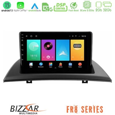 Bizzar FR8 Series FR8 Series BMW E83 8Core Android13 2+32GB Navigation Multimedia Tablet 9