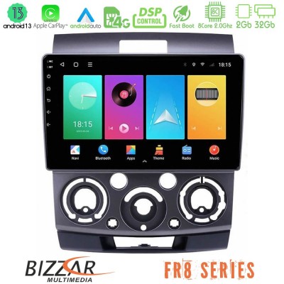 Bizzar FR8 Series Ford Ranger/Mazda BT50 8core Android13 2+32GB Navigation Multimedia Tablet 9