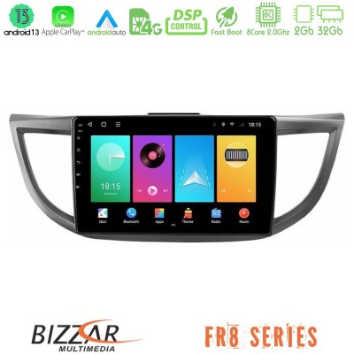 Bizzar FR8 Series Honda CRV 2012-2017 8core Android13 2+32GB Navigation Multimedia Tablet 9