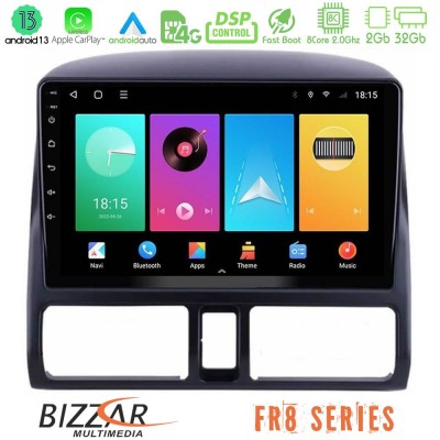 Bizzar FR8 Series Honda CRV 2002-2006 8core Android13 2+32GB Navigation Multimedia Tablet 9