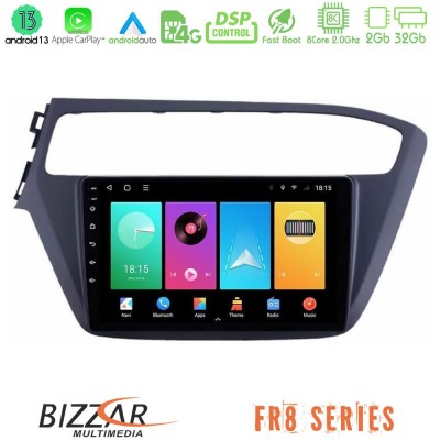 Bizzar FR8 Series Hyundai i20 8core Android13 2+32GB Navigation Multimedia Tablet 9