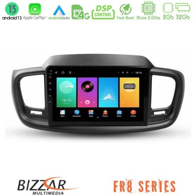 Bizzar FR8 Series FR8 Series Kia Sorento 2018-2021 8Core Android13 2+32GB Navigation Multimedia Tablet 9