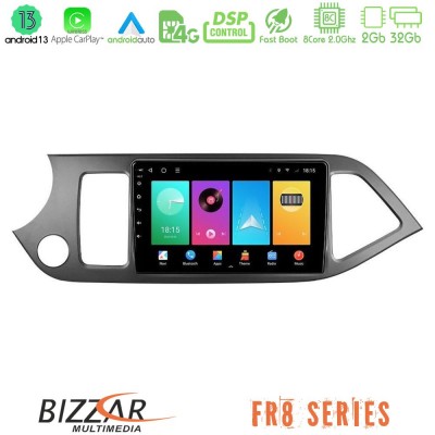 Bizzar FR8 Series Kia Picanto 8core Android13 2+32GB Navigation Multimedia Tablet 9