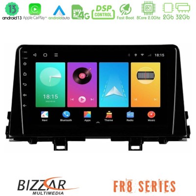 Bizzar FR8 Series FR8 Series Kia Picanto 2017-2021 8Core Android13 2+32GB Navigation Multimedia Tablet 9