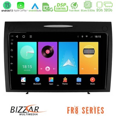 Bizzar FR8 Series Mercedes SLK Class 8core Android13 2+32GB Navigation Multimedia Tablet 9