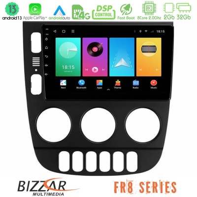 Bizzar FR8 Series Mercedes ML Class 1998-2005 8Core Android13 2+32GB Navigation Multimedia Tablet 9