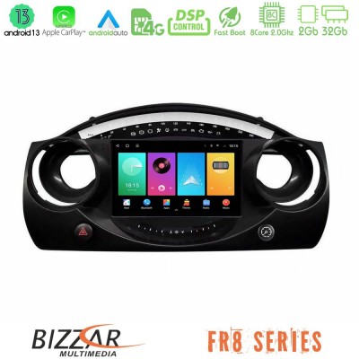 Bizzar FR8 Series Mini Cooper R50 8Core Android13 2+32GB Navigation Multimedia Tablet 9