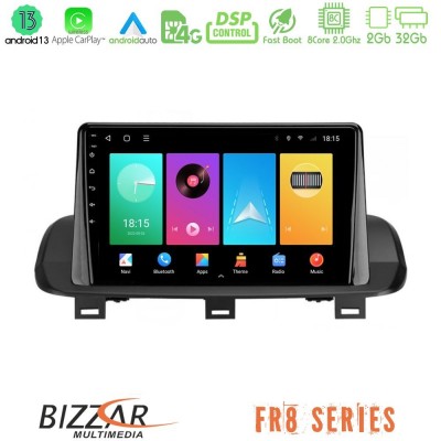 Bizzar FR8 Series FR8 Series Nissan Qashqai J12 & X-Trail T33 8core Android13 2+32GB Navigation Multimedia Tablet 10