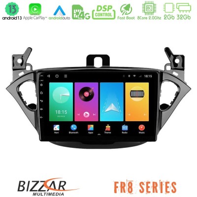 Bizzar FR8 Series Opel Corsa E/Adam 8core Android 12 2+32GB Navigation Multimedia Tablet 9