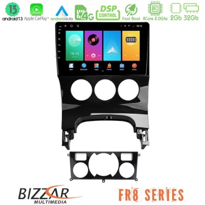 Bizzar FR8 Series Peugeot 3008 AUTO A/C 8core Android13 2+32GB Navigation Multimedia Tablet 9