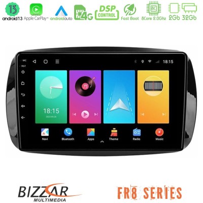 Bizzar FR8 Series Smart 453 8core Android13 2+32GB Navigation Multimedia Tablet 9