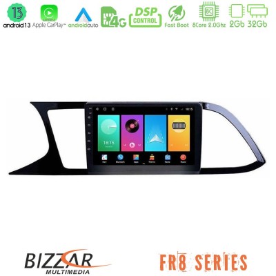 Bizzar FR8 Series Seat Leon 2013 – 2019 8core Android13 2+32GB Navigation Multimedia Tablet 9