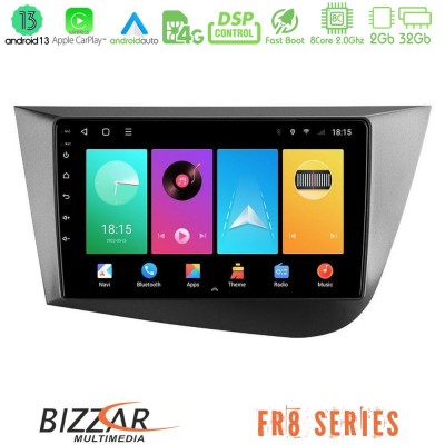 Bizzar FR8 Series Seat Leon 8core Android13 2+32GB Navigation Multimedia Tablet 9