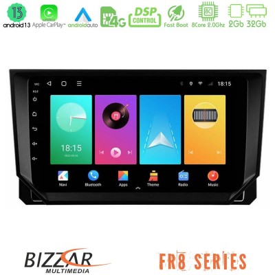 Bizzar FR8 Series Seat Arona/Ibiza 8core Android13 2+32GB Navigation Multimedia Tablet 9