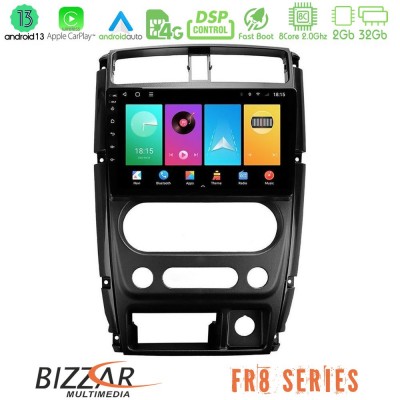 Bizzar FR8 Series Suzuki Jimny 2007-2017 8core Android13 2+32GB Navigation Multimedia Tablet 9