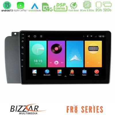 Bizzar FR8 Series Volvo S60 2004-2009 8core Android13 2+32GB Navigation Multimedia Tablet 9