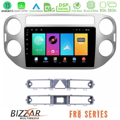 Bizzar FR8 Series VW Tiguan 8core Android13 2+32GB Navigation Multimedia Tablet 9