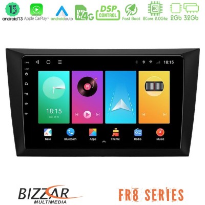 Bizzar FR8 Series Vw Golf 6 8core Android13 2+32GB Navigation Multimedia Tablet 9
