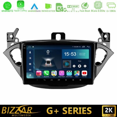 Bizzar G+ Series Opel Corsa E/Adam 8core Android12 6+128GB Navigation Multimedia Tablet 9