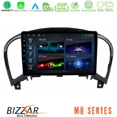 Bizzar M8 Series Nissan Juke 8core Android13 4+32GB Navigation Multimedia Tablet 9