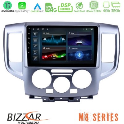 Bizzar M8 Series Nissan NV200 8core Android13 4+32GB Navigation Multimedia Tablet 9