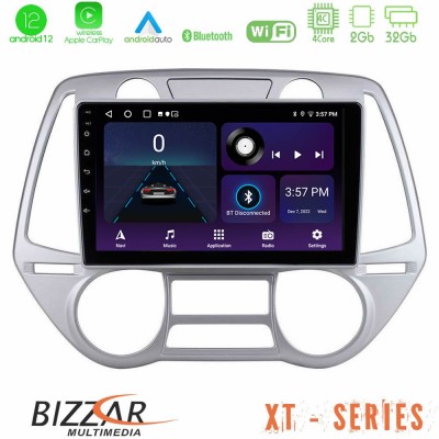 Bizzar XT Series Hyundai i20 2009-2012 Auto A/C 4Core Android12 2+32GB Navigation Multimedia Tablet 9