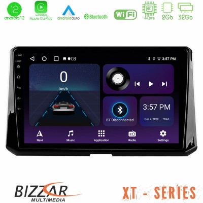 Bizzar XT Series Toyota Corolla 2019-2022 4Core Android12 2+32GB Navigation Multimedia Tablet 10