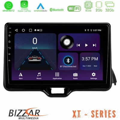 Bizzar XT Series Toyota Yaris 2020-> 4Core Android12 2+32GB Navigation Multimedia Tablet 9