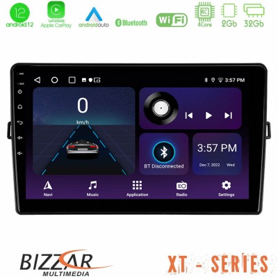 Bizzar XT Series Toyota Auris 4Core Android12 2+32GB Navigation Multimedia Tablet 10
