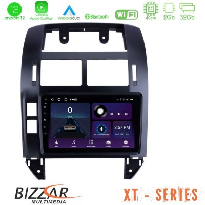 Bizzar XT Series VW Polo 2002-2009 4Core Android12 2+32GB Navigation Multimedia 9