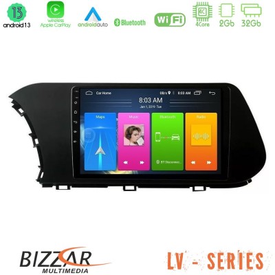 Bizzar LV Series Hyundai i20 2021-2024 4Core Android 13 2+32GB Navigation Multimedia Tablet 10