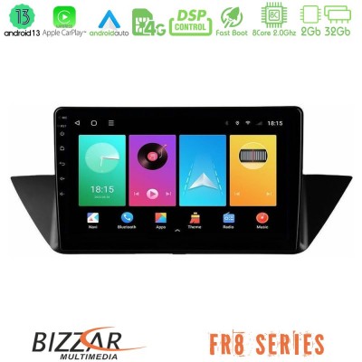 Bizzar FR8 Series FR8 Series BMW Χ1 E84 8Core Android13 2+32GB Navigation Multimedia Tablet 10