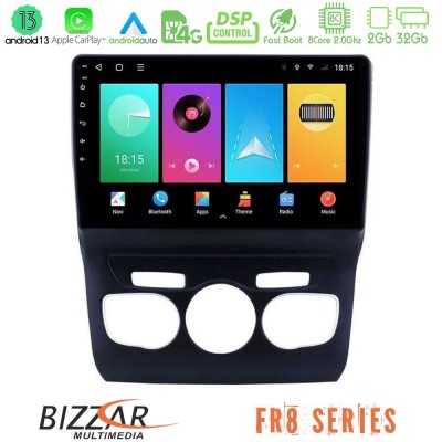 Bizzar FR8 Series Citroen C4L 8core Android13 2+32GB Navigation Multimedia Tablet 10