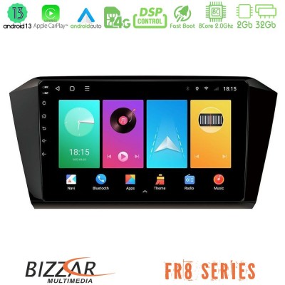 Bizzar FR8 Series VW Passat 8core Android13 2+32GB Navigation Multimedia Tablet 10