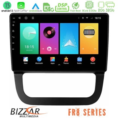 Bizzar FR8 Series VW Jetta 8core Android13 2+32GB Navigation Multimedia Tablet 10