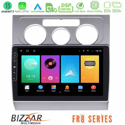 Bizzar FR8 Series VW Touran 2003-2011 8Core Android13 2+32GB Navigation Multimedia Tablet 10