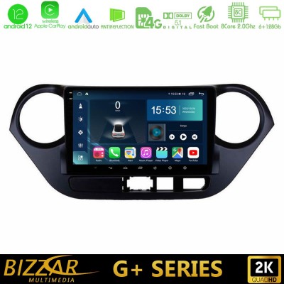Bizzar G+ Series Hyundai i10 2014-2020 8core Android12 6+128GB Navigation Multimedia Tablet 9