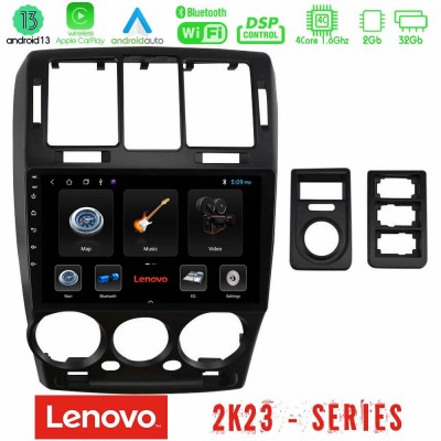 Lenovo Car Pad Hyundai Getz 2002-2009 4Core Android 13 2+32GB Navigation Multimedia Tablet 9