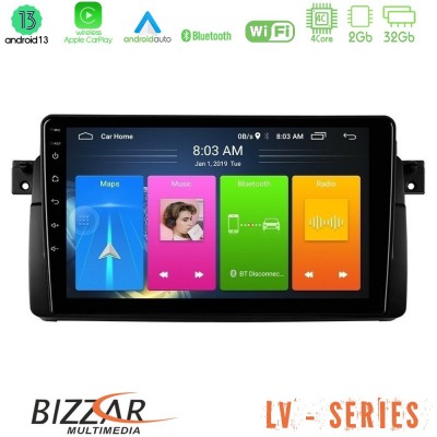 Bizzar LV Series BMW E46 4Core Android 13 2+32GB Navigation Multimedia Tablet 9