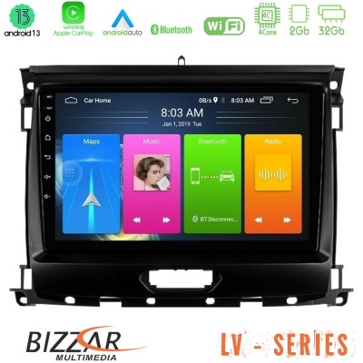 Bizzar LV Series Ford Ranger 2017-2022 4Core Android 13 2+32GB Navigation Multimedia Tablet 9