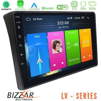 Bizzar LV Series Fiat Ducato/Citroen Jumper/Peugeot Boxer 4Core Android 13 2+32GB Navigation Multimedia Tablet 9