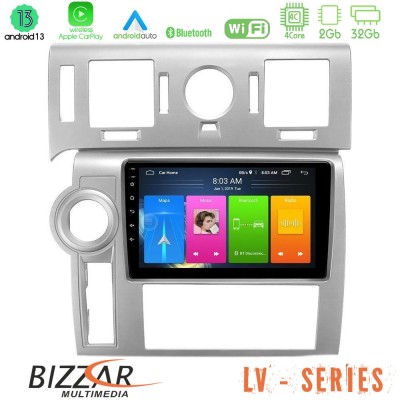 Bizzar LV Series Hummer H2 2008-2009 4Core Android 13 2+32GB Navigation Multimedia Tablet 9